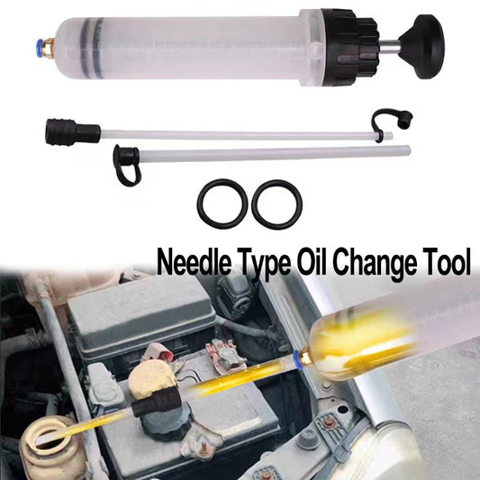 Seringă Profesională HOZRO pentru Aspirare și Umplere Fluide – 200 ml, Extractor Manual pentru Ulei, Lichid de Frână, Antigel și Alte Lichide Auto – Ideală pentru Service și Întreținere Auto HOZRO