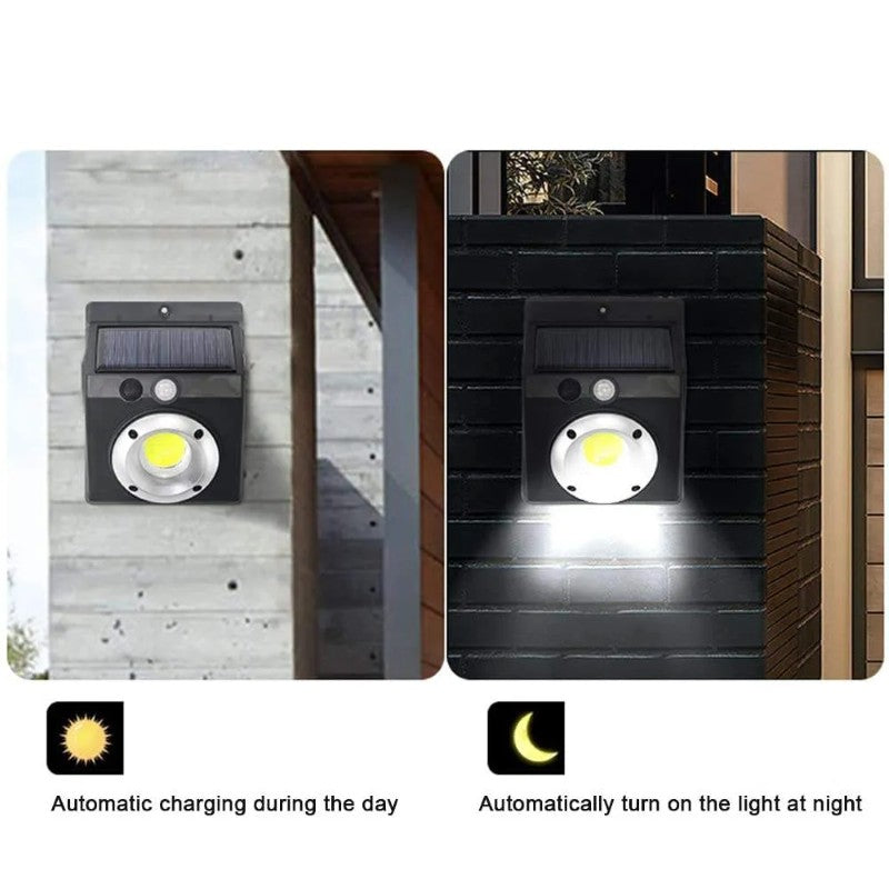 Lampă Solară de Perete LF-1628 – COB LED, Senzor PIR de Mișcare, IP65, Ideală pentru Curte, Gard sau Garaj BESTSELLS