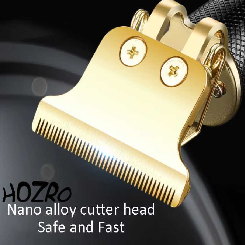 Trimmer HOZRO, Model Vintage T9 – Aparat de Tuns Profesional, Reîncărcabil, Lame de Precizie și Design Retro Elegant HOZRO