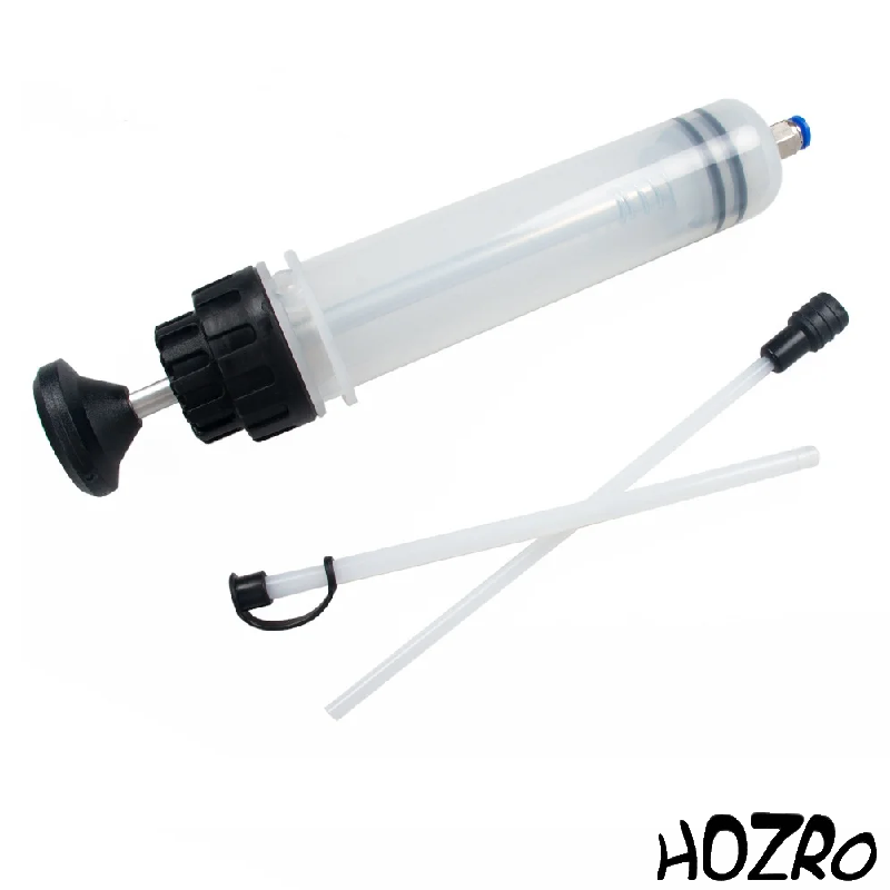 Seringă Profesională HOZRO pentru Aspirare și Umplere Fluide – 200 ml, Extractor Manual pentru Ulei, Lichid de Frână, Antigel și Alte Lichide Auto – Ideală pentru Service și Întreținere Auto HOZRO