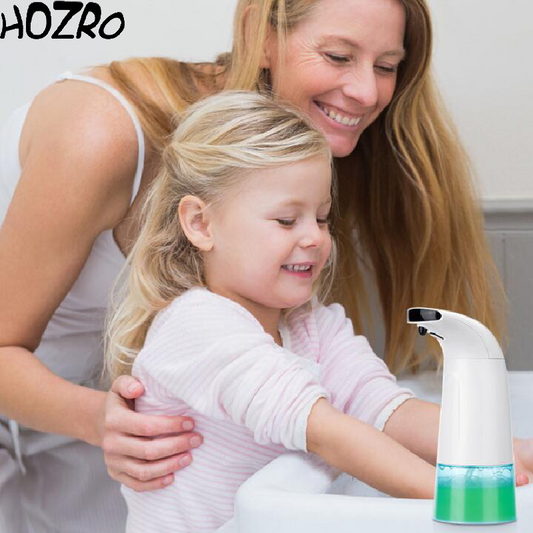 Dozator de Săpun HOZRO, Automat cu Senzor Infraroșu – Distribuire Igienică fără Atingere, Rezervor Generos, Design Modern și Funcționare pe Baterii, Ideal pentru Bucătărie și Baie HOZRO