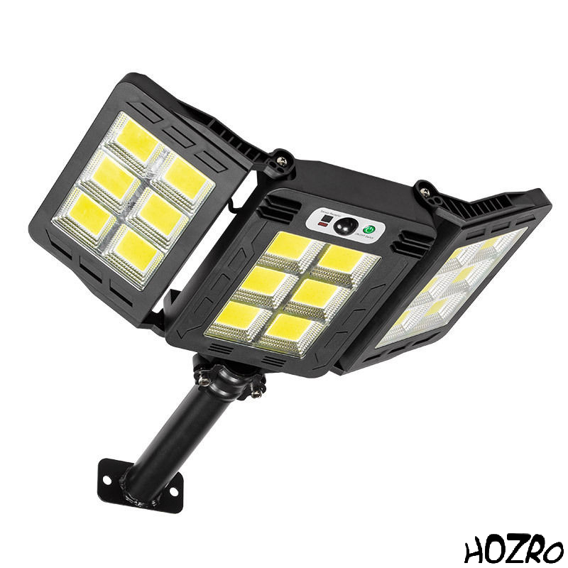 Lampă Solară de Perete / Stradală HOZRO, Model W786COB – Iluminare LED Dreptunghiulară, cu Senzor de Mișcare, Rezistentă la Intemperii, Ideală pentru Exterior HOZRO