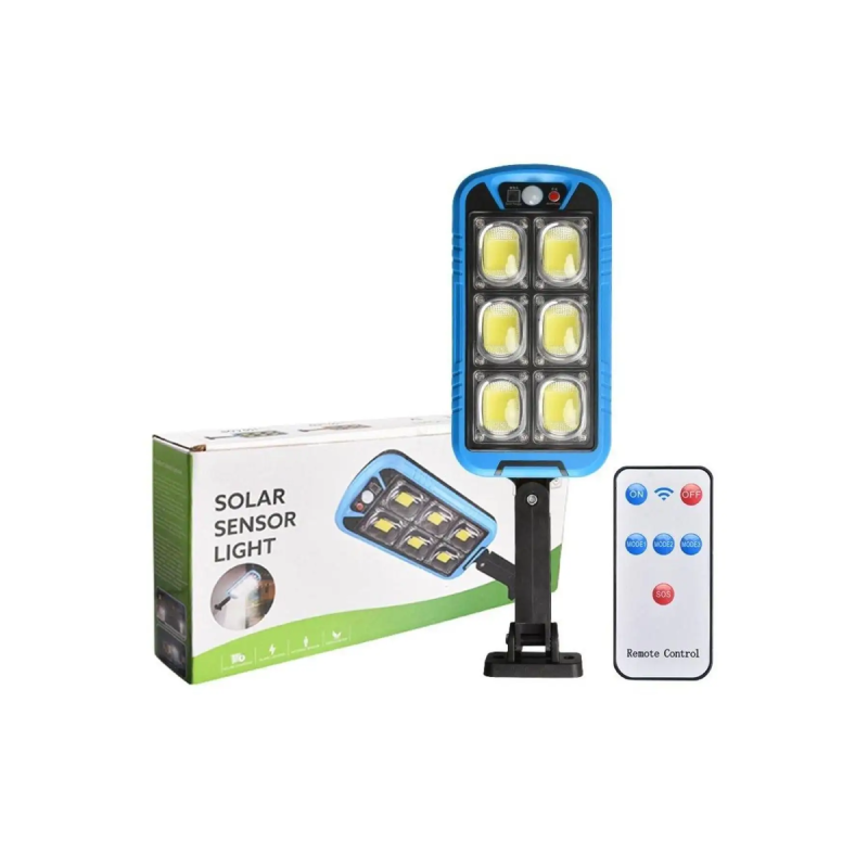Lampa solara HOZRO, LED ZB150A cu senzor de miscare, carcasa rezistenta, eficienta energetica ridicata, protectie la intemperii, ideala pentru iluminatul exterior, gradini, terase si spatii comerciale HOZRO