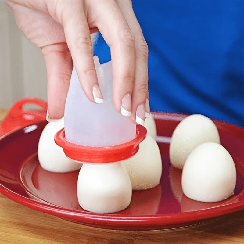 Set 6 forme de silicon EggDishes pentru fiert oua fara coaja 🥚 BESTSELLS