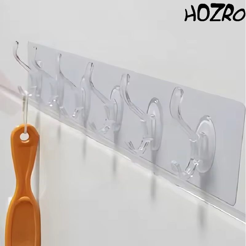 Cuier Adeziv Multifuncțional HOZRO, Rezistent și Ușor de Montat, Fără Găurire – Suport Practic pentru Haine, Prosoape, Ustensile sau Accesorii, Ideal pentru Baie, Bucătărie și Hol HOZRO