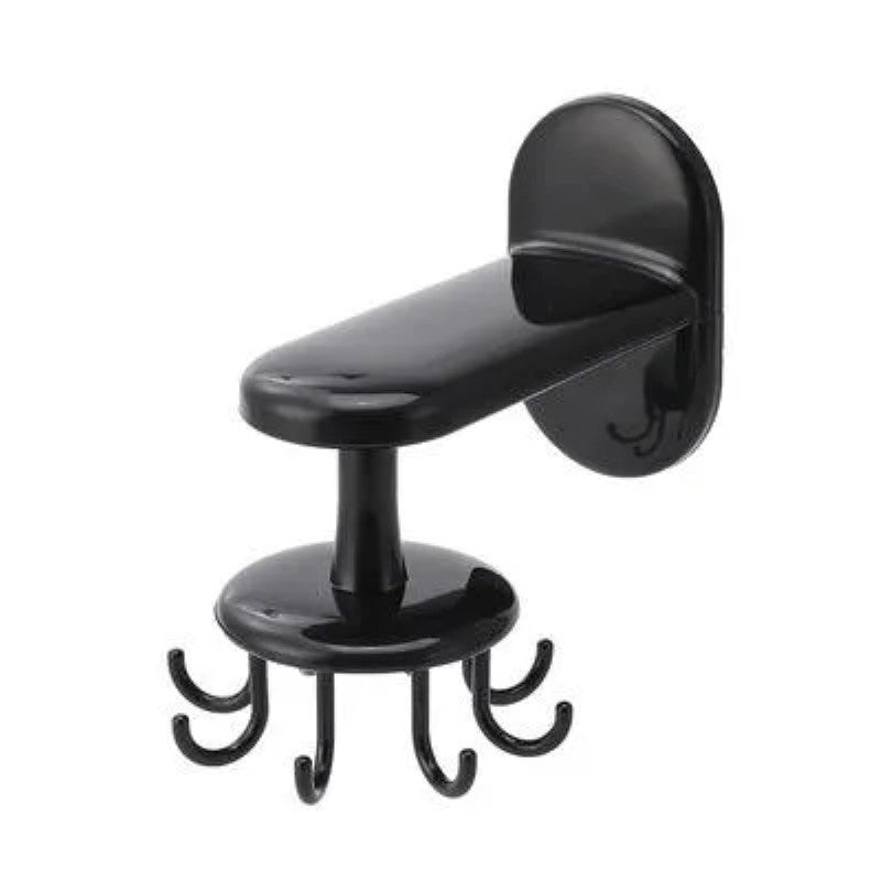 Suport rotativ pentru ustensile de bucatarie, Negru 🔄🍴 BESTSELLS