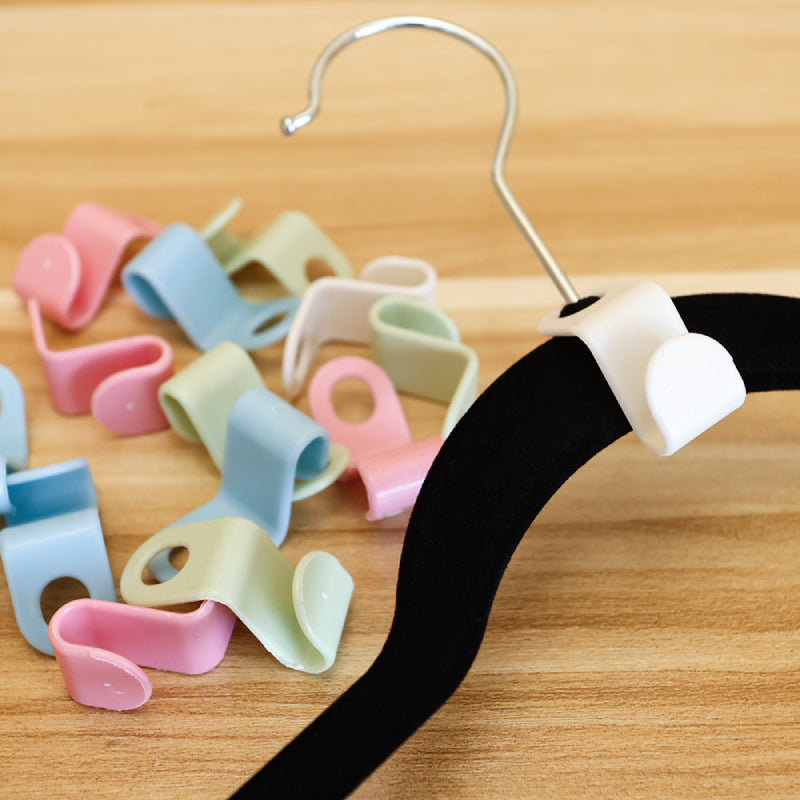 Conectori HOZRO, din Plastic pentru Agățare Umerașe – Set Practic pentru Economisirea Spațiului în Dulap, Organizare Haine HOZRO