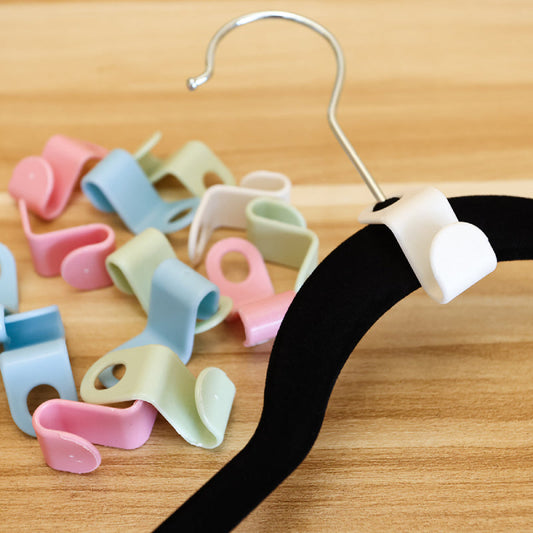 Conectori HOZRO, din Plastic pentru Agățare Umerașe – Set Practic pentru Economisirea Spațiului în Dulap, Organizare Haine HOZRO