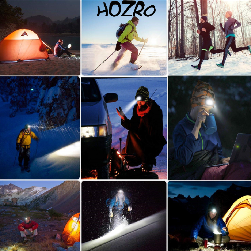 Caciulă Multifuncțională HOZRO, cu Lanternă LED Integrată – Ideală pentru Drumeții, Camping, Sporturi de Iarnă și Activități în Aer Liber, Luminează Drumurile Întunecate și Menține Capul Cald În Toate Condițiile Meteo HOZRO