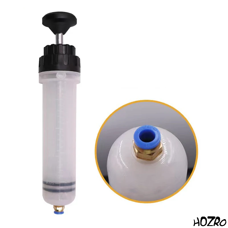 Seringă Profesională HOZRO pentru Aspirare și Umplere Fluide – 200 ml, Extractor Manual pentru Ulei, Lichid de Frână, Antigel și Alte Lichide Auto – Ideală pentru Service și Întreținere Auto HOZRO