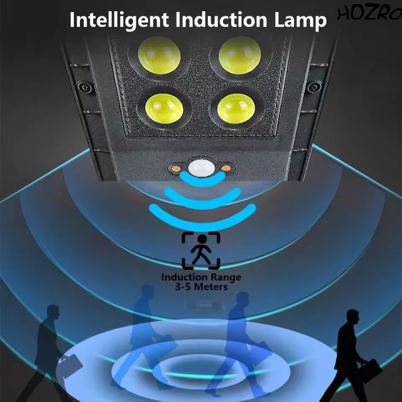 Lampă Solară LL 608 HOZRO, Iluminare LED Puternică, Încărcare Solară, Rezistentă la Intemperii HOZRO