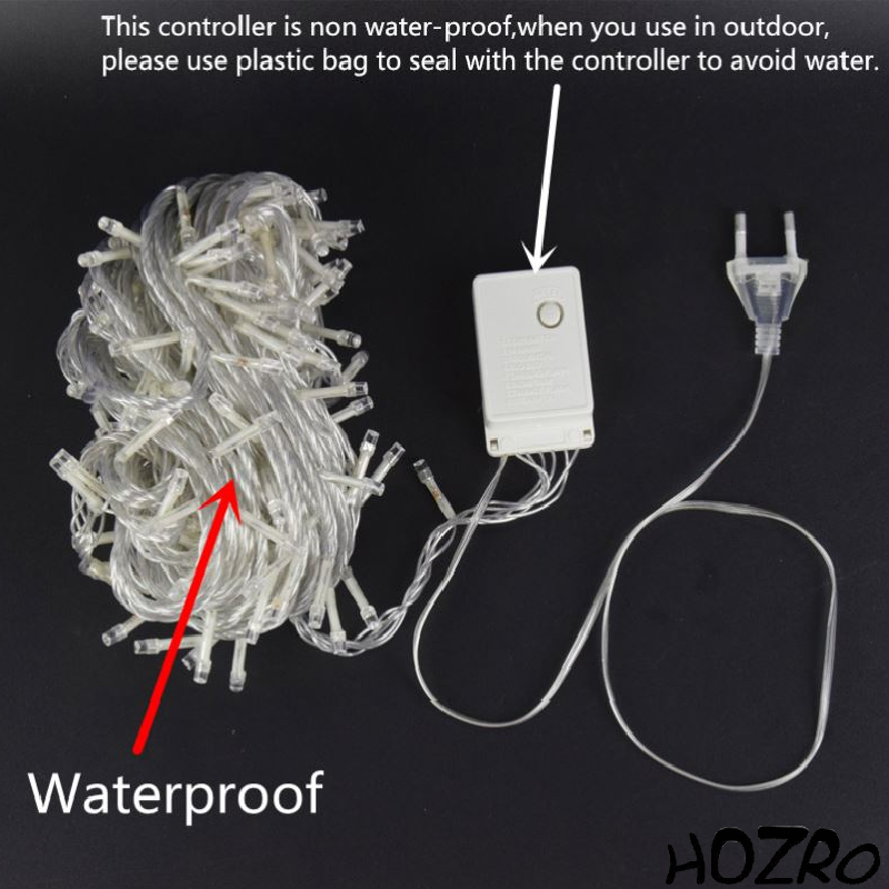 Banda LED Transparentă 8 Metri cu 100 LED-uri  – Iluminare Decorativă pentru Interior și Exterior, Petreceri, Crăciun și Evenimente Festive HOZRO