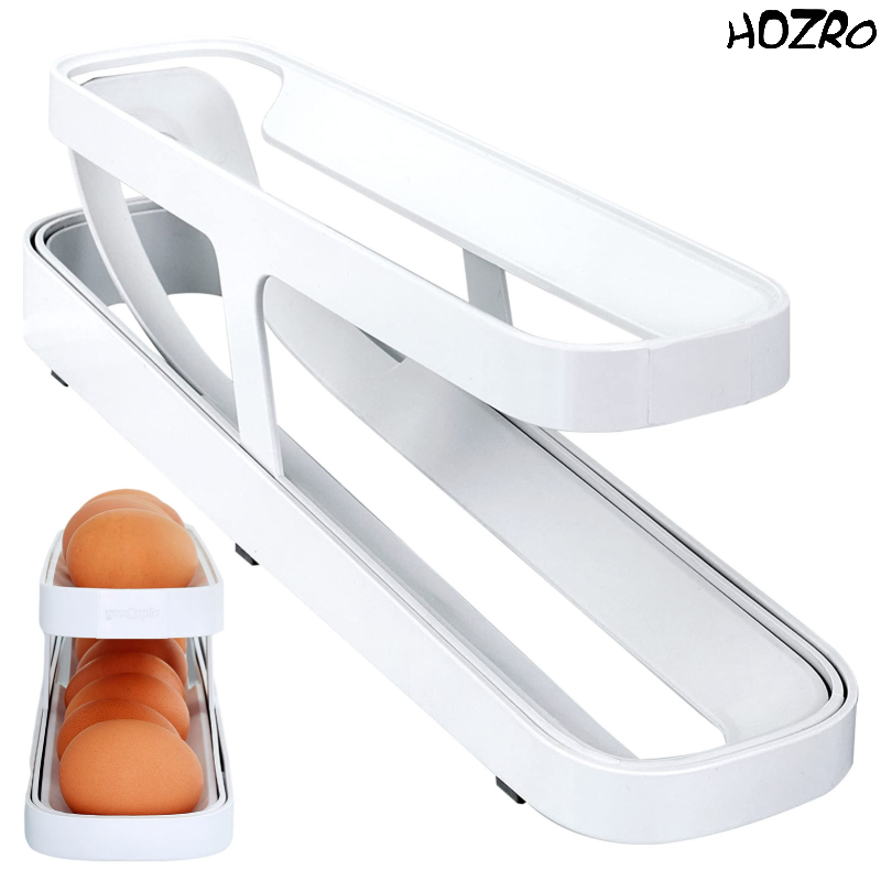 Suport HOZRO, pentru 10 Ouă, Design Compact și Practic, Ideal pentru Organizarea în Frigider sau pe Blat, Material Rezistent și Ușor de Curățat HOZRO