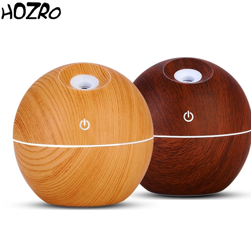 Difuzor HOZRO, Aromaterapie 001 – Umidificator cu LED, Design Elegant, Disponibil în Culorile Bej și Maro HOZRO