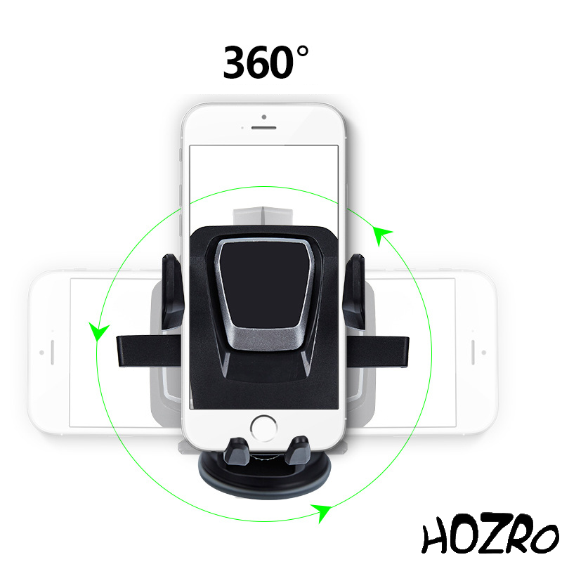 Suport Telefon cu Braț Telescopic Reglabil HOZRO, Culoare Neagră – 360° Rotativ, Stabil și Ușor de Utilizat, Compatibil cu Toate Modelele de Smartphone, Ideal pentru Birou, Mașină sau Acasă HOZRO