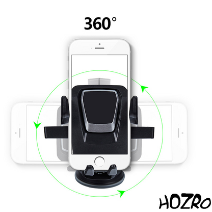 Suport Telefon cu Braț Telescopic Reglabil HOZRO, Culoare Neagră – 360° Rotativ, Stabil și Ușor de Utilizat, Compatibil cu Toate Modelele de Smartphone, Ideal pentru Birou, Mașină sau Acasă HOZRO