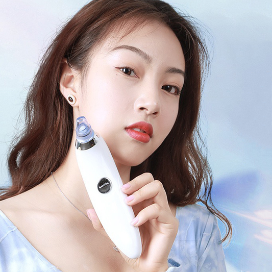 Aparat Vacuum HOZRO, Derma Suction pentru Curățarea Tenului, Îndepărtarea Punctelor Negre și Exfoliere Delicată, cu Capete Interșchimbabile și Putere Reglabilă – Îngrijire Profesională la Tine Acasă HOZRO