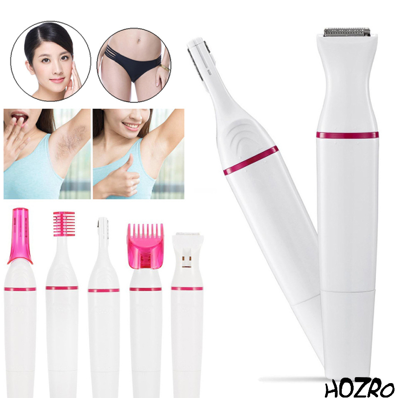 Aparat de Ras 5 In 1 HOZRO, pentru Zone Sensibile – Ideal pentru Corp, Bikini, Axilă și Față HOZRO