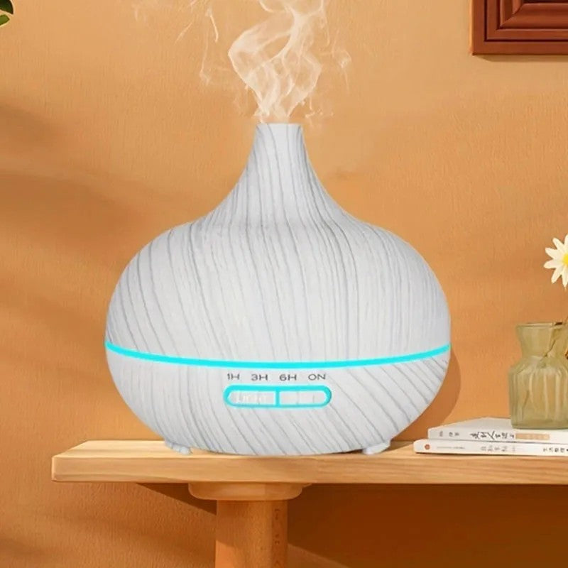 🌬️ Difuzor de Aromaterapie – 7 Culori LED, 2 Moduri de Lumină, 200ml, Silentios, Umidificator, Relaxare Totală BESTSELLS