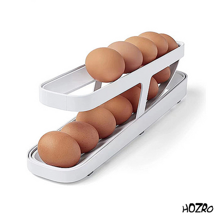 Suport HOZRO, pentru 10 Ouă, Design Compact și Practic, Ideal pentru Organizarea în Frigider sau pe Blat, Material Rezistent și Ușor de Curățat HOZRO