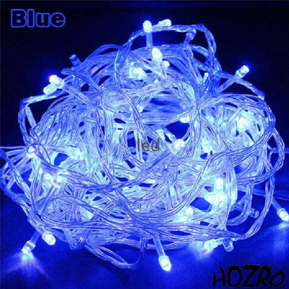 Banda LED Transparentă 8 Metri cu 100 LED-uri  – Iluminare Decorativă pentru Interior și Exterior, Petreceri, Crăciun și Evenimente Festive HOZRO