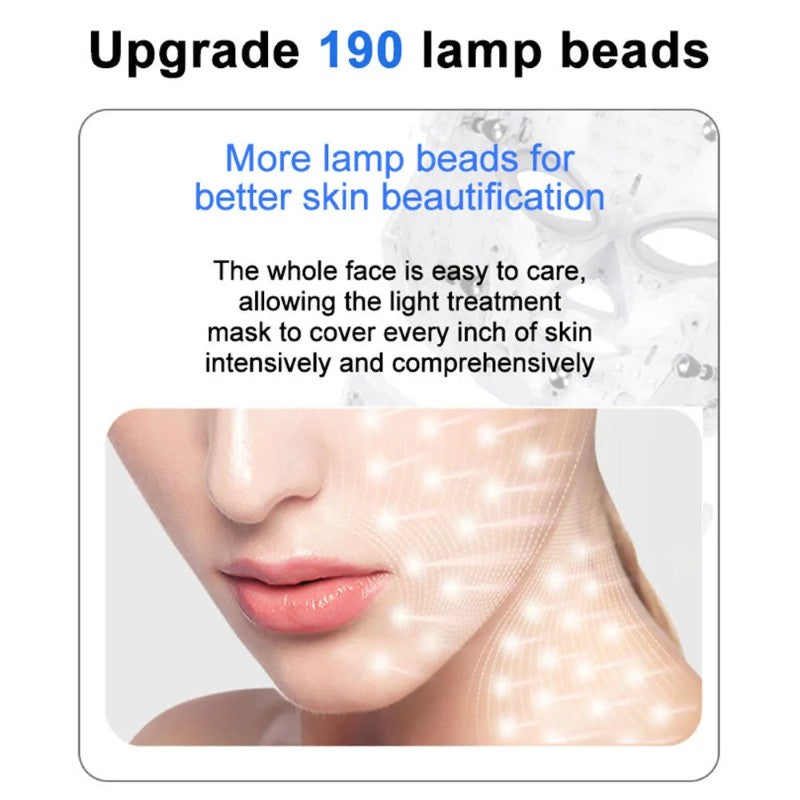 ✨ Mască Facială 7în1 cu LED – Tratamente profesionale, direct la tine acasă! BESTSELLS