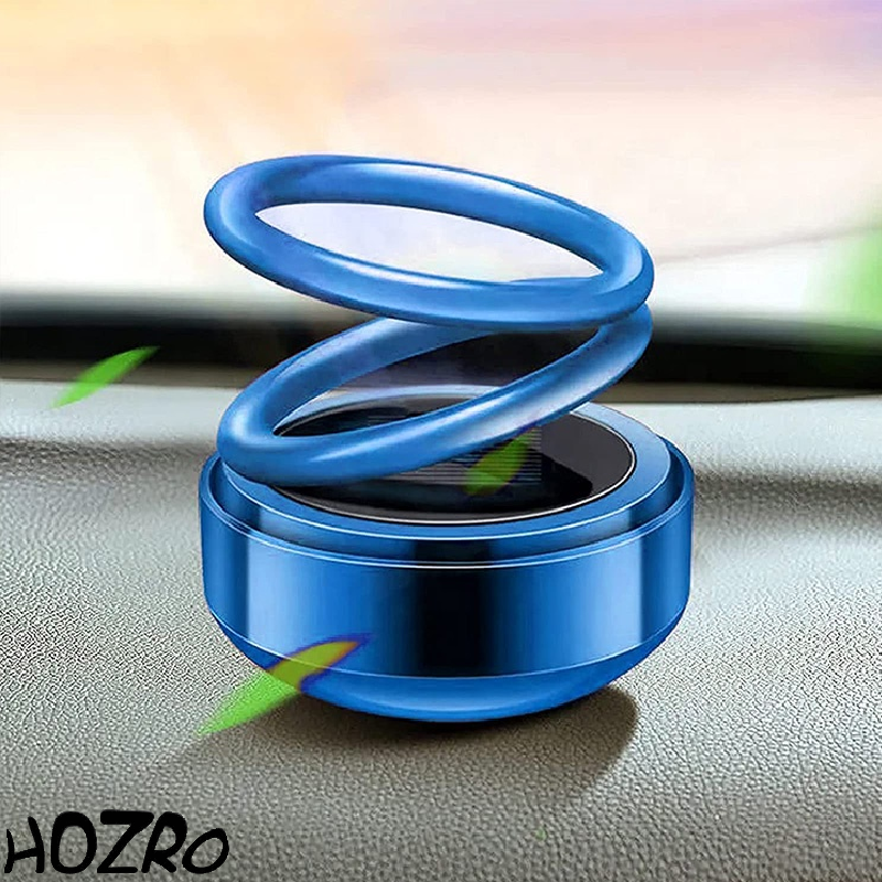 Odorizant Auto Solar HOZRO, Cu 2 Inele – Prospețime Continuă cu Design Rotativ și Aromă Plăcută pentru Mașina Ta HOZRO
