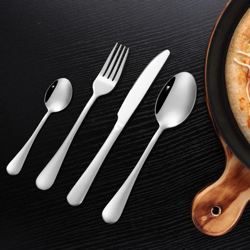 Set de Tacâmuri 24 Piese – Oțel Inoxidabil, Design Modern, Silver BESTSELLS