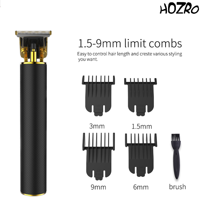 Aparat de Ras Electric HOZRO, T997 cu Lame din Oțel Inoxidabil, Încărcare Rapidă USB, Autonomie de Până la 120 Minute, Design Compact și Ergonomic, Ideal pentru Tuns, Conturare și Îngrijire Personală Acasă sau în Călătorii HOZRO