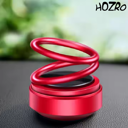 Odorizant Auto Solar HOZRO, Cu 2 Inele – Prospețime Continuă cu Design Rotativ și Aromă Plăcută pentru Mașina Ta HOZRO