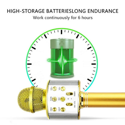 Microfon Wireless pentru Karaoke cu Bluetooth, Gold– Distracția începe aici! BESTSELLS