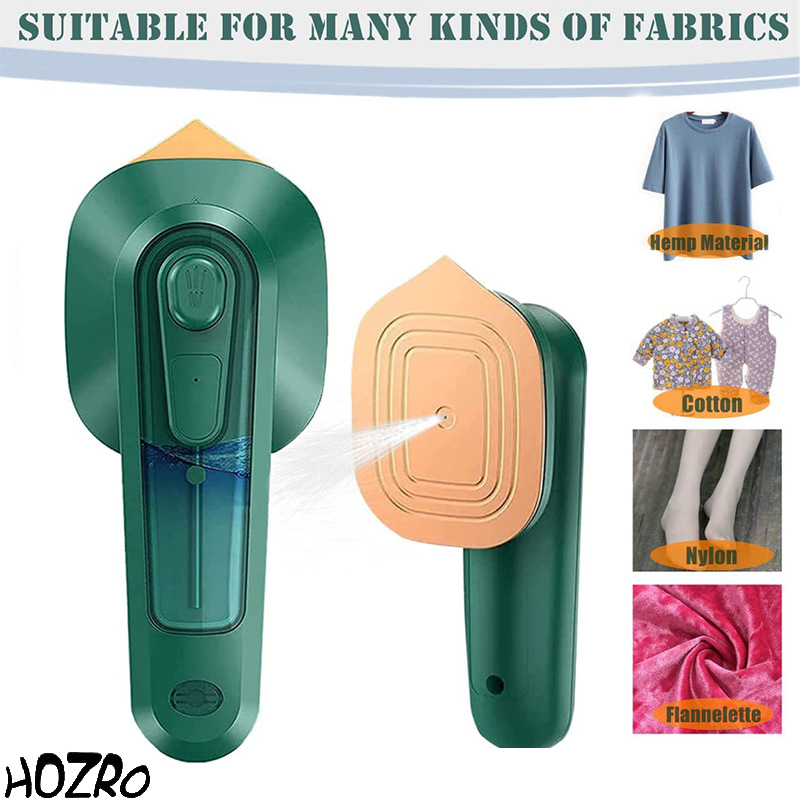 Mini Fier de Calcat Portabil HOZRO, Incalzire Rapida in 3 Secunde, Temperatura Constanta Inteligenta, Ideal pentru Calcat in Plan sau pe Umerase, Verde HOZRO
