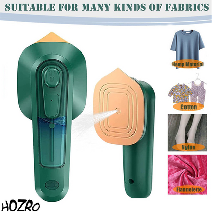 Mini Fier de Calcat Portabil HOZRO, Incalzire Rapida in 3 Secunde, Temperatura Constanta Inteligenta, Ideal pentru Calcat in Plan sau pe Umerase, Verde HOZRO