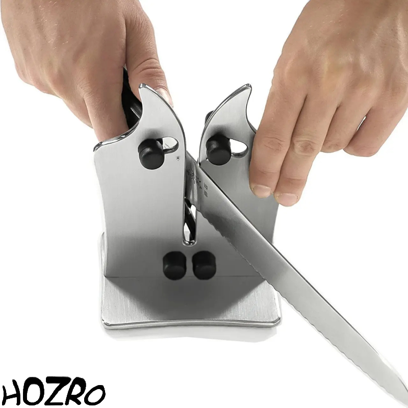 Ascuțitor Universal HOZRO, pentru Cuțite – Eficient, Ușor de Utilizat, Design Compact 12x5x16 cm pentru Lama Perfectă HOZRO