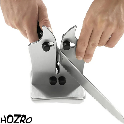 Ascuțitor Universal HOZRO, pentru Cuțite – Eficient, Ușor de Utilizat, Design Compact 12x5x16 cm pentru Lama Perfectă HOZRO