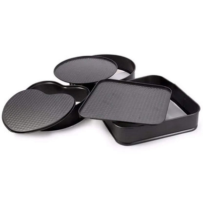 🎂 Set 3 Forme pentru Tort – Inimă, Cerc și Pătrat – Coacere Ușoară, Rezultate Delicioase! 🍰 BESTSELLS