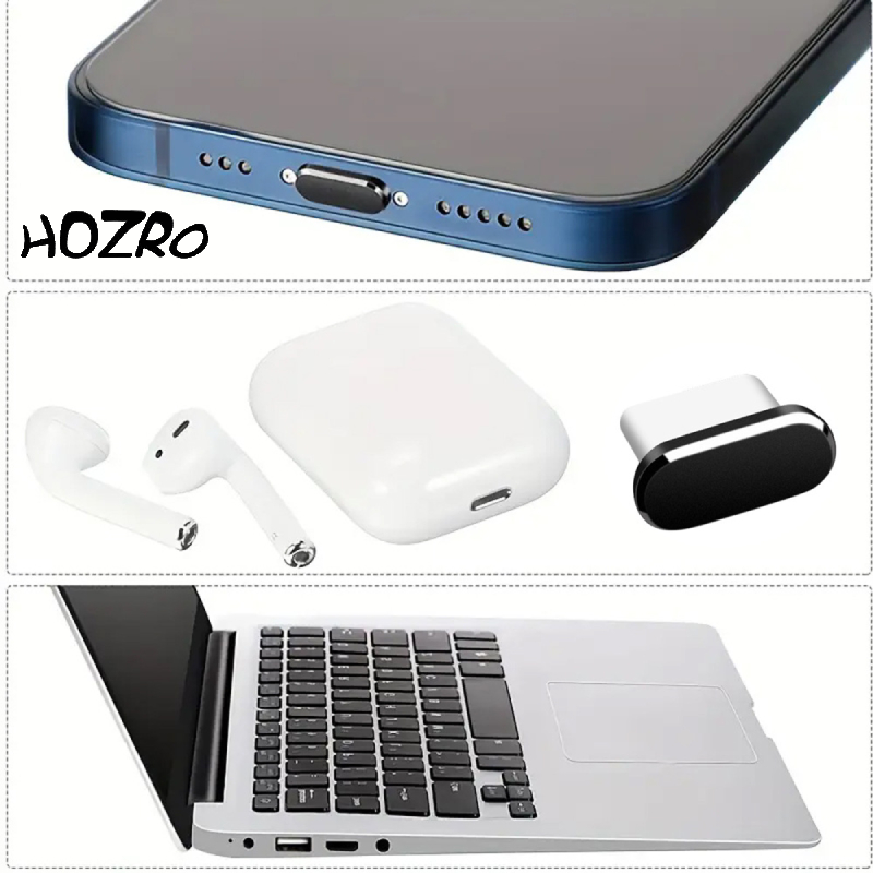 Trusă Curățare Telefon HOZRO, Kit Complet cu Perie, Lavetă Microfibră și Soluție de Curățare pentru Ecrane și Gadgeturi HOZRO