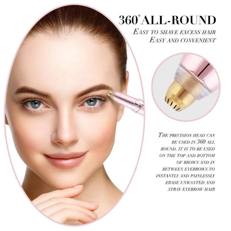 💎 Epilator de sprâncene Flawless Roz – Eleganță, precizie și zero durere în fiecare gest! BESTSELLS