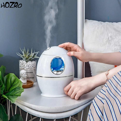 🌿 Difuzor HOZRO, Aromaterapie UFO  – Umidificator cu Ultrasunete, Alb, Lumină LED și Design Modern pentru Relaxare și Atmosferă Plăcută HOZRO