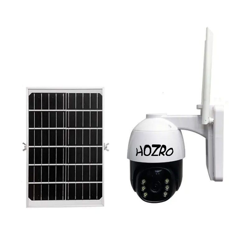 Camera de Supraveghere Solara Inteligenta HOZRO, 2 in 1, Model SPM-T0 Series, cu Panou Fotovoltaic si Vizualizare in Timp Real prin Aplicatie Mobila HOZRO
