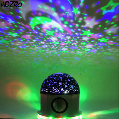Lampă HOZRO, Star Master cu Boxă Bluetooth – Proiector de Stele și Galaxii, Iluminare LED Multicoloră, Muzică și Ambianță Relaxantă HOZRO