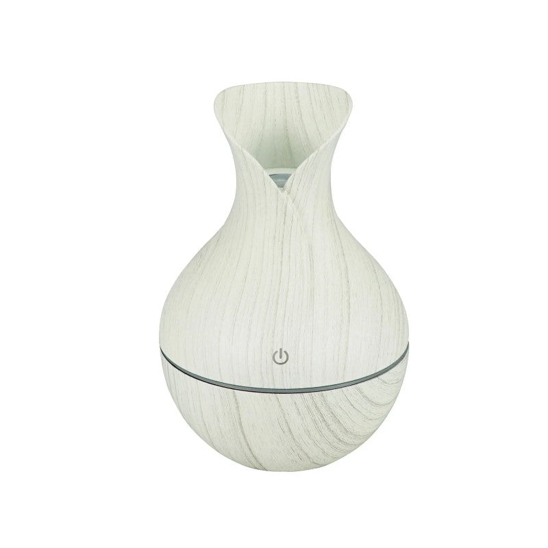 🌫️ Difuzor Aromaterapie Alb – Control Tactil, Lumină Ambientală, 200ml, Umidificator Silentios cu Alimentare USB BESTSELLS