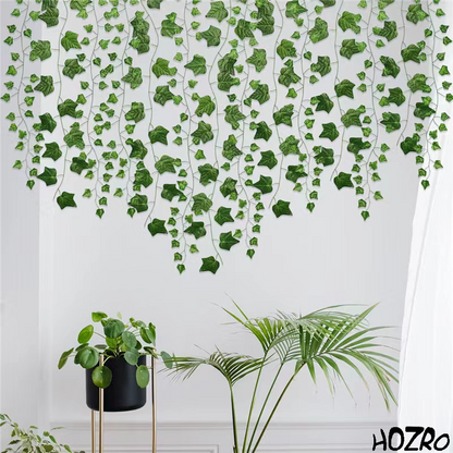 Set 12 ghirlande decorative artificiale HOZRO, aspect natural, rezistente și flexibile, ideale pentru decor interior și exterior, evenimente festive, nunți, petreceri sau amenajări creative HOZRO
