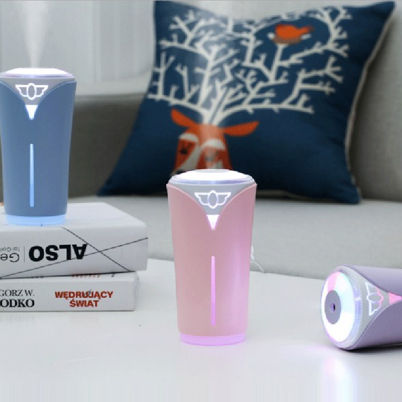 Umidificator HOZRO, Roz cu Umplere Superioară – Difuzor de Aromaterapie și Abur Rece Ultrasonic, Silențios și Ușor de Curățat, Ideal pentru Dormitor, Bebeluși și Încăperi Interioare HOZRO