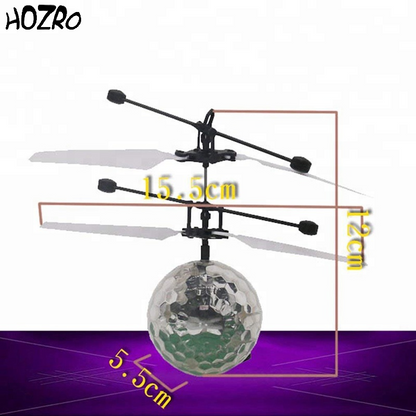 Jucărie HOZRO, Minge Elicopter – Zboară și Plutește Automat, Distractivă și Interactivă pentru Copii HOZRO