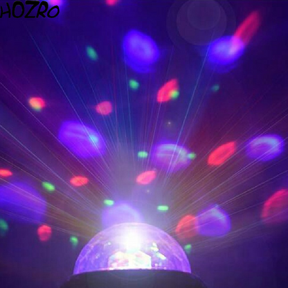 Felinar Camping Disco Blue HOZRO, Lampă Portabilă 2 în 1, Iluminare Puternică și Efecte Lumină Party HOZRO