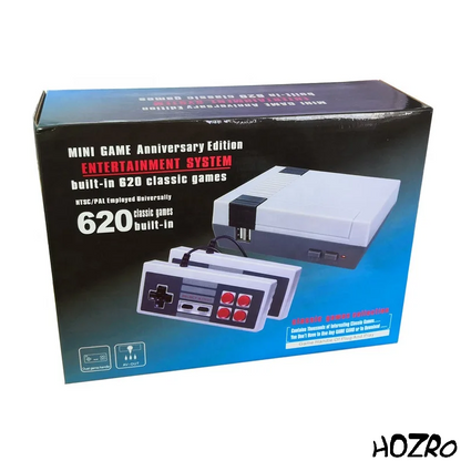 Consola Gaming Retro HOZRO, Cu 620 Jocuri Clasice, 2 Controllere, 4 butoane, Multiplayer HOZRO