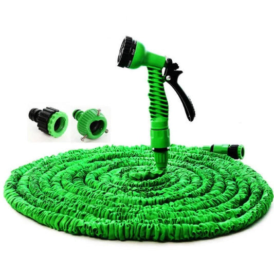 Furtun Extensibil de Gradina cu Pistol Multifunctional pentru Udat, Lungime 60m, Verde BESTSELLS