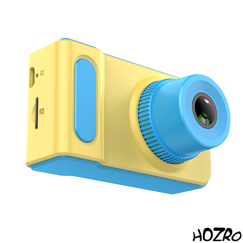 Cameră Foto-Video pentru Copii HOZRO, cu Ecran LCD Color, Acumulator Reîncărcabil Integrat, Design Rezistent și Ușor, Funcție Foto și Video HD, Ideală pentru Cadou Educațional și Distractiv HOZRO