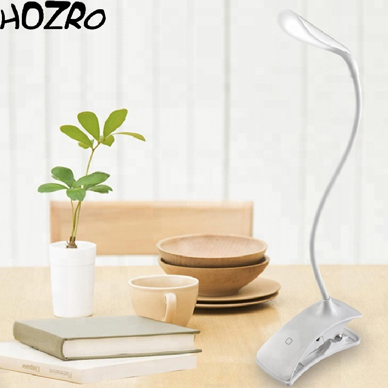 Lampă de Birou Flexibilă Albă cu Clește HOZRO, Iluminare Puternică, Design Modern și Montaj Ușor HOZRO